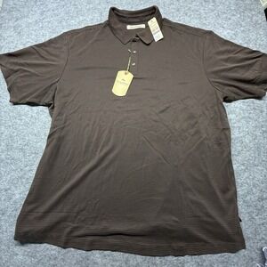 Tommy Bahama Superfecta Stripe Polo Shirt XXL Dark Coffee Bean New NWT